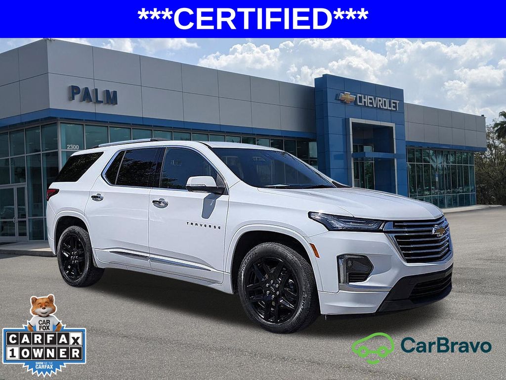 Summit White 2023 Chevrolet Traverse SUV / Crossover Front-Wheel Drive 9-Speed Automatic