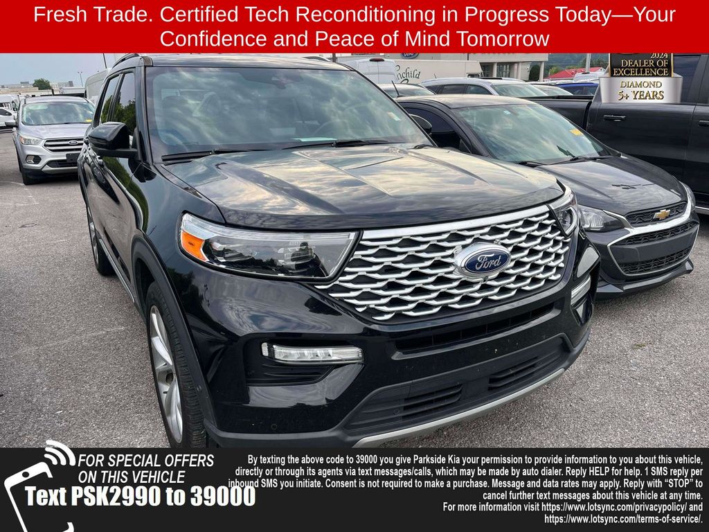 Black Metallic 2022 Ford Explorer SUV / Crossover All-Wheel Drive Automatic