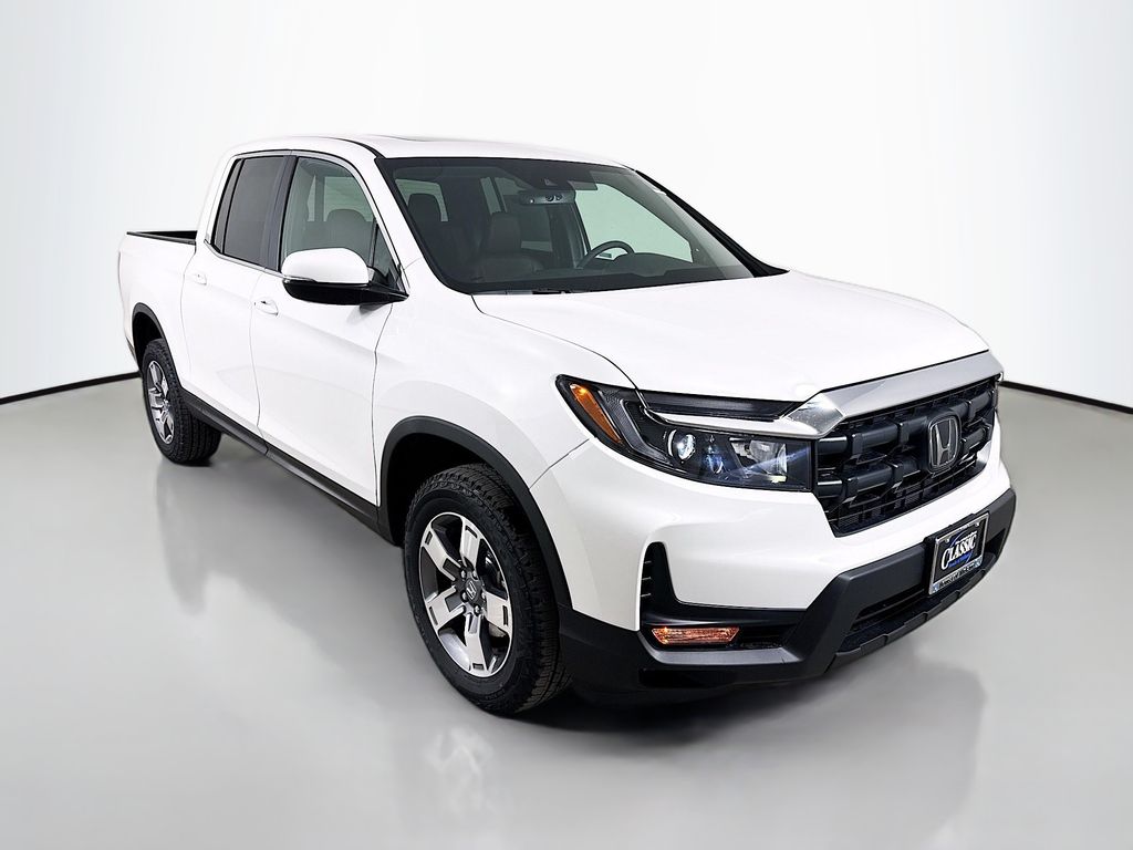 Platinum White Pearl 2026 Honda Ridgeline RTL AWD Pickup Truck All-Wheel Drive 9-Speed Automatic