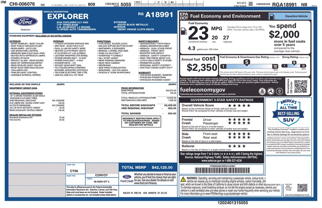 Used 2024 Ford Explorer SUV