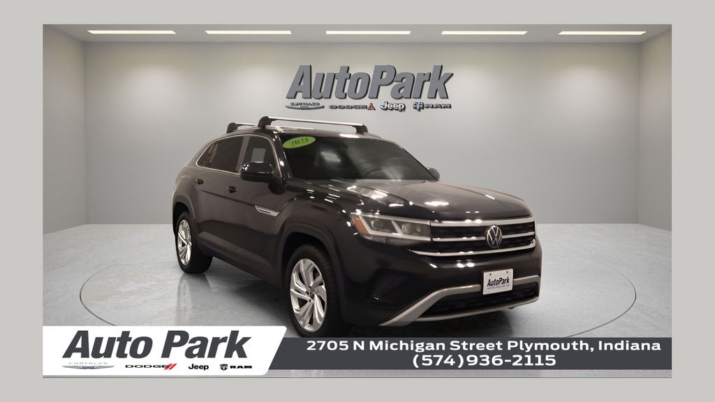 Deep Black Pearl 2021 Volkswagen Atlas Cross Sport SUV / Crossover All-Wheel Drive 8-Speed Automatic