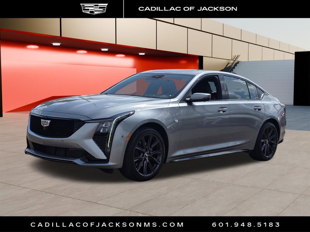 Argent Silver Metallic 2025 Cadillac CT5 Sport AWD Sedan All-Wheel Drive Automatic