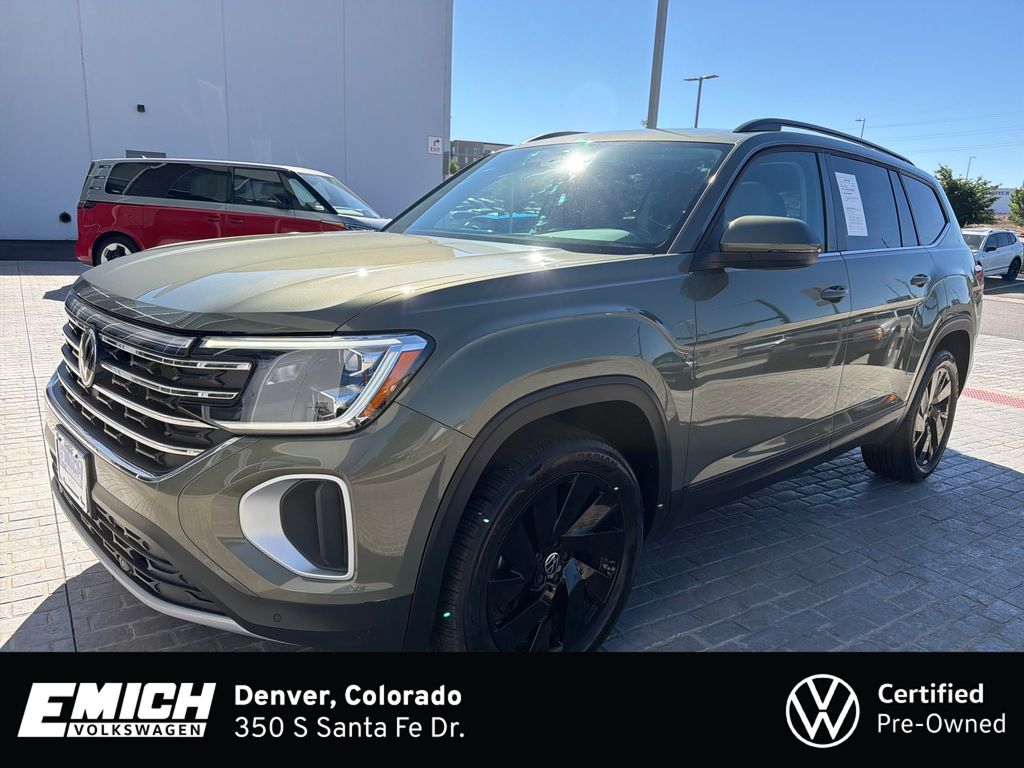Avocado Green Pearl 2025 Volkswagen Atlas SUV / Crossover All-Wheel Drive 8-Speed Automatic