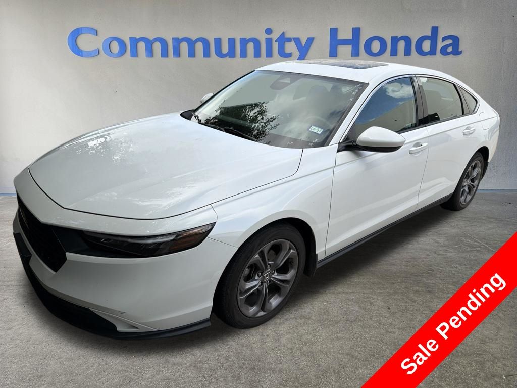 2024 Honda Accord EX White at Classic Elite Chevrolet Sugar Land