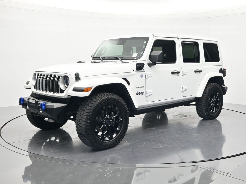 Bright White Clearcoat 2024 Jeep Wrangler 4xe SUV / Crossover Four-Wheel Drive 8-Speed Automatic