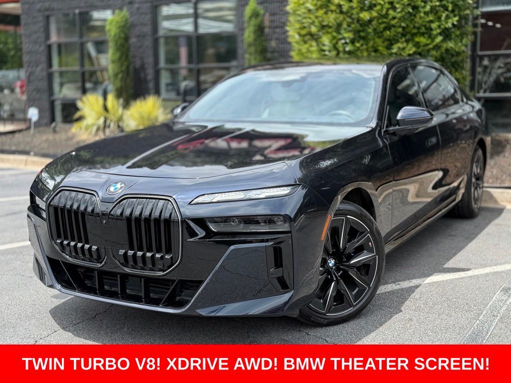 Carbon Black Metallic 2024 BMW 7 Series Sedan All-Wheel Drive 8-Speed Automatic