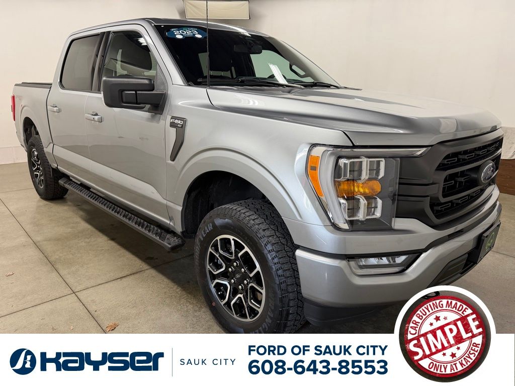 Silver Metallic 2023 Ford F-150 Pickup Truck Four-Wheel Drive Automatic