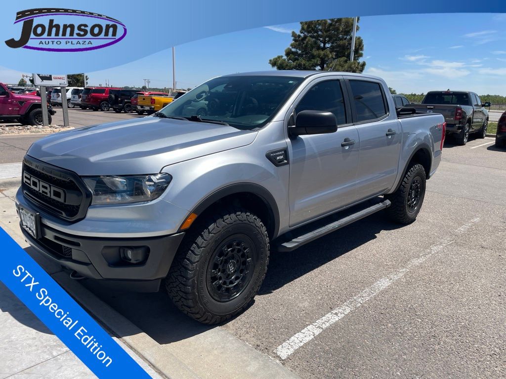 Iconic Silver Metallic 2022 Ford Ranger Pickup Truck Four-Wheel Drive Automatic