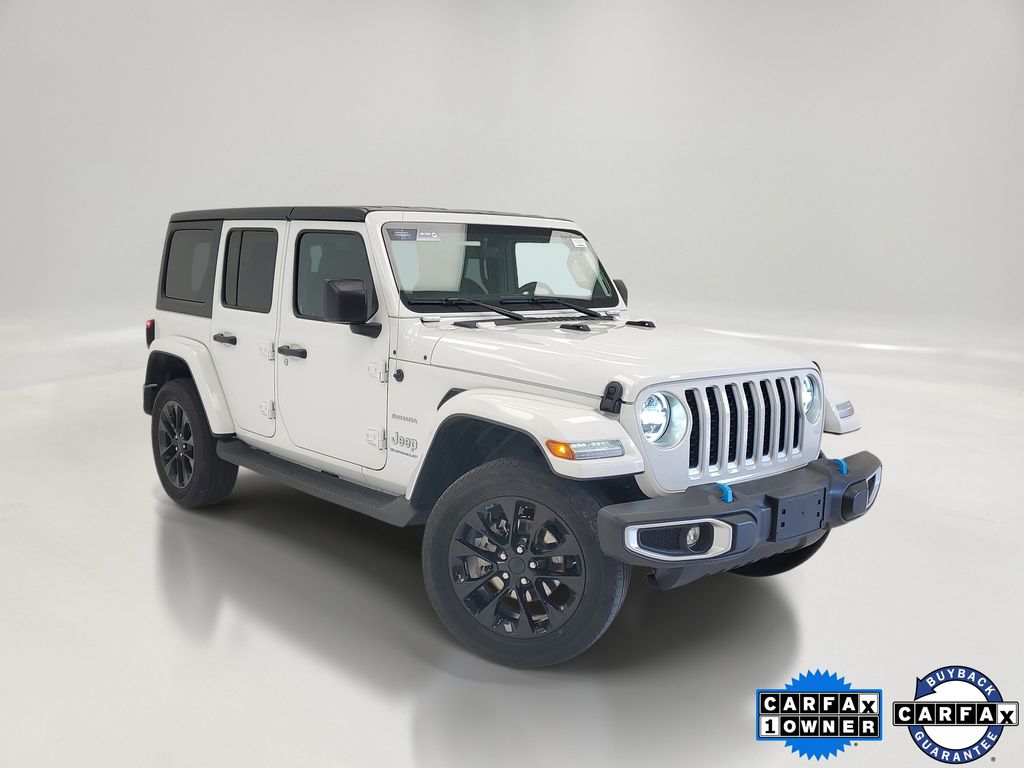 Bright White Clearcoat 2023 Jeep Wrangler 4xe Sahara 4WD SUV / Crossover Four-Wheel Drive 8-Speed Automatic