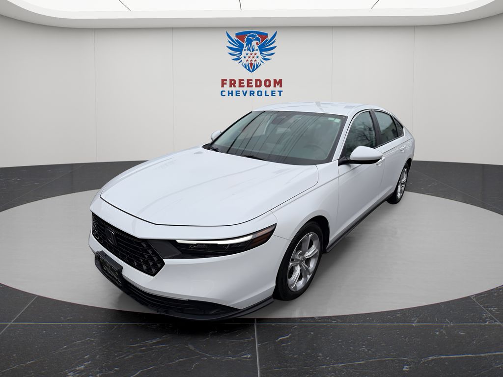 White 2025 Honda Accord LX FWD Sedan Front-Wheel Drive Continuously Variable Transmission