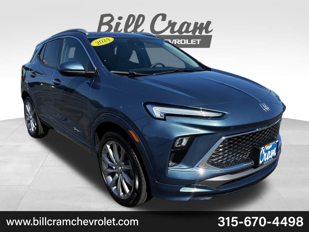 Ocean Blue Metallic 2024 Buick Encore GX Avenir AWD SUV / Crossover All-Wheel Drive 9-Speed Automatic