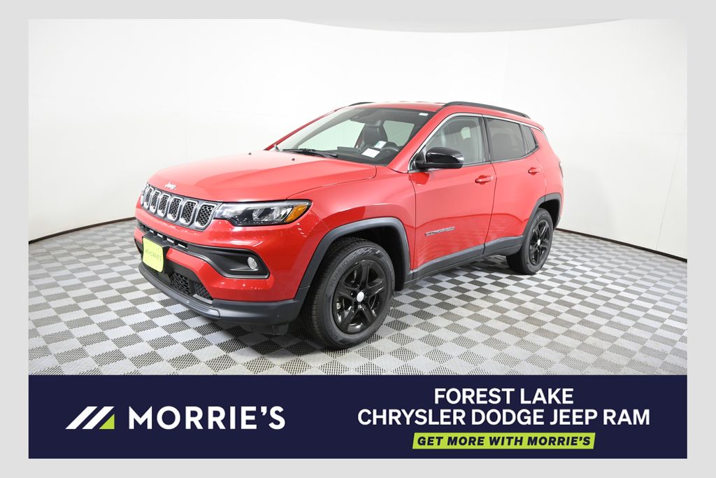 Red Hot Pearlcoat 2024 Jeep Compass SUV / Crossover Four-Wheel Drive 8-Speed Automatic