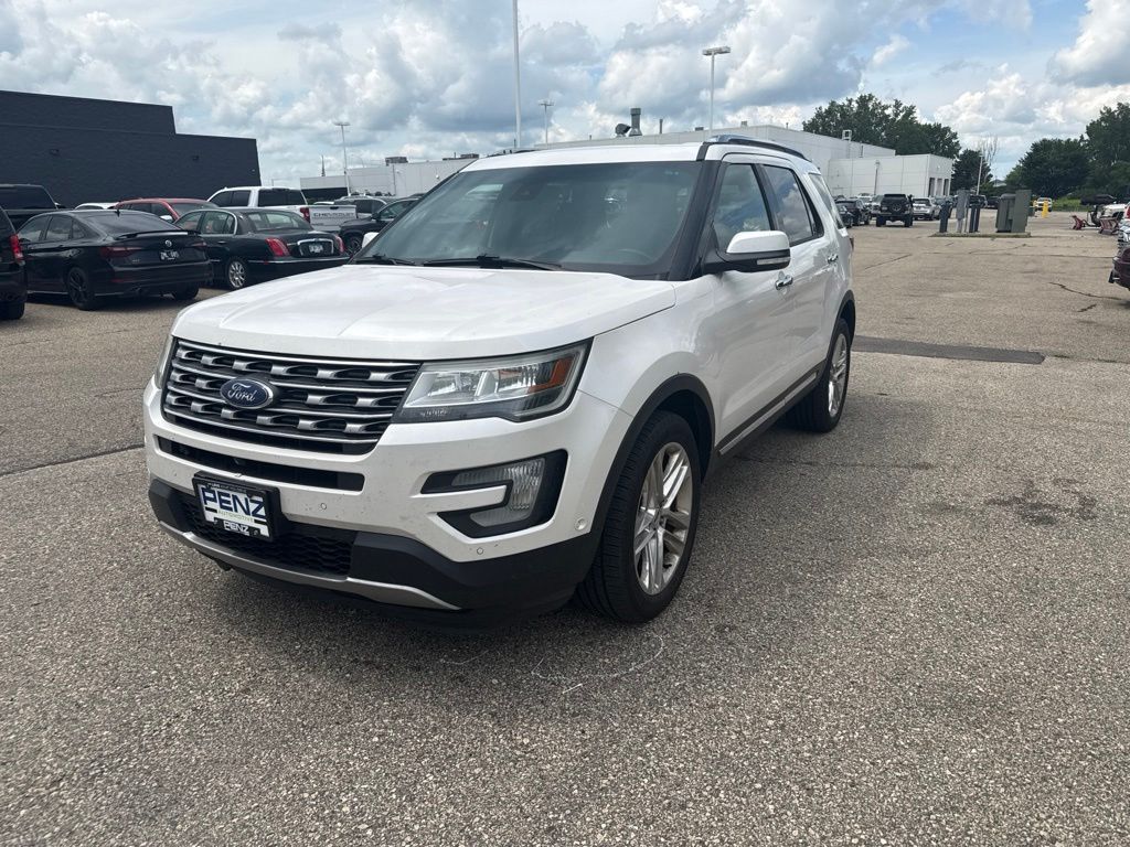 White Platinum Metallic Tri-Coat 2016 Ford Explorer SUV / Crossover All-Wheel Drive 6-Speed Automatic