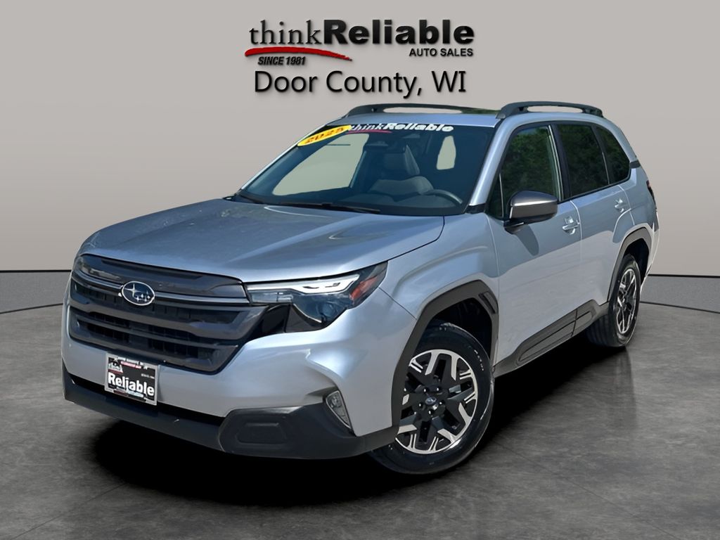 Ice Silver Metallic 2025 Subaru Forester SUV / Crossover All-Wheel Drive Continuously Variable Transmission