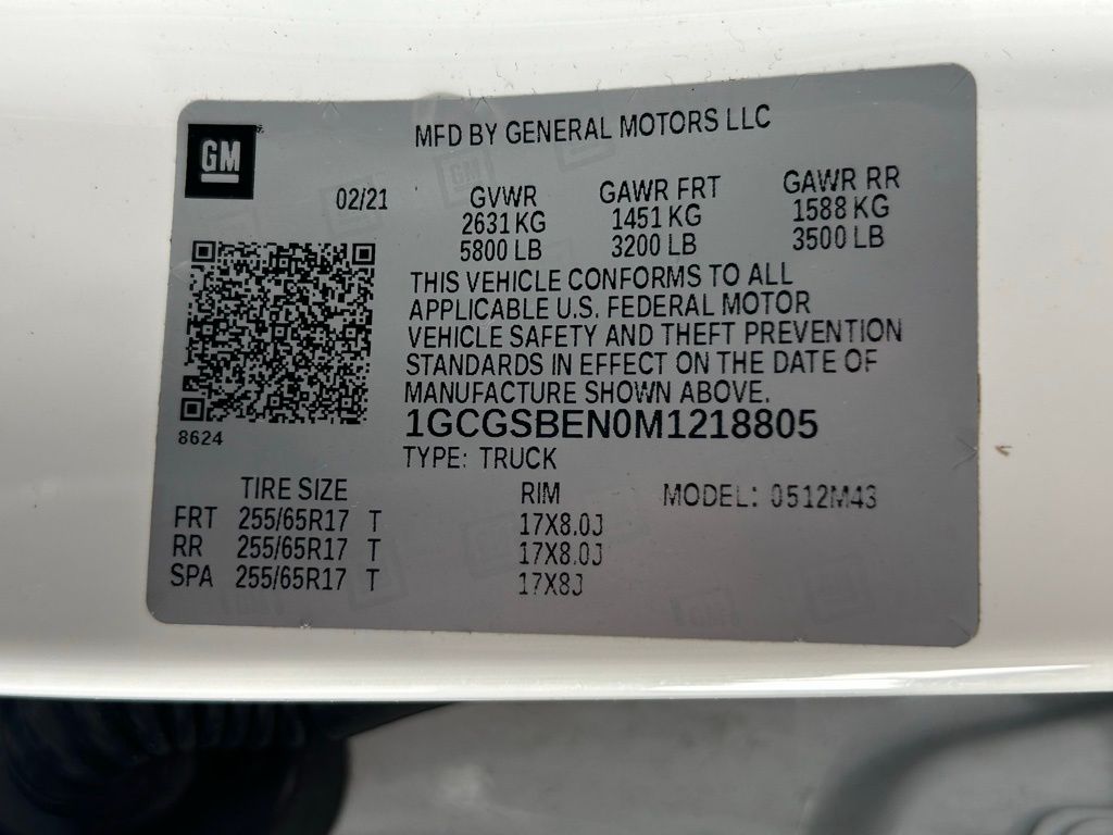 Used 2021 Summit White Chevrolet Work Truck image 53