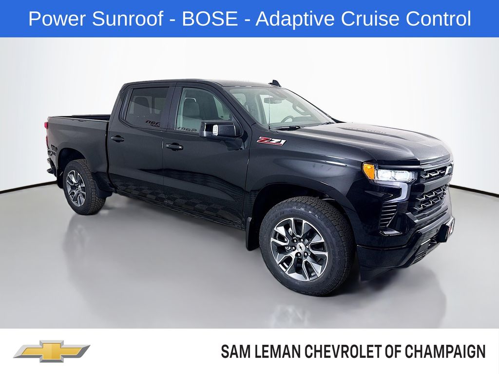 Black 2026 Chevrolet Silverado 1500 Pickup Truck Four-Wheel Drive Automatic