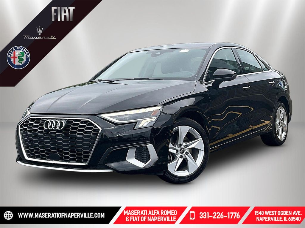 Black 2024 Audi A3 Sedan Front-Wheel Drive 7-Speed Automatic