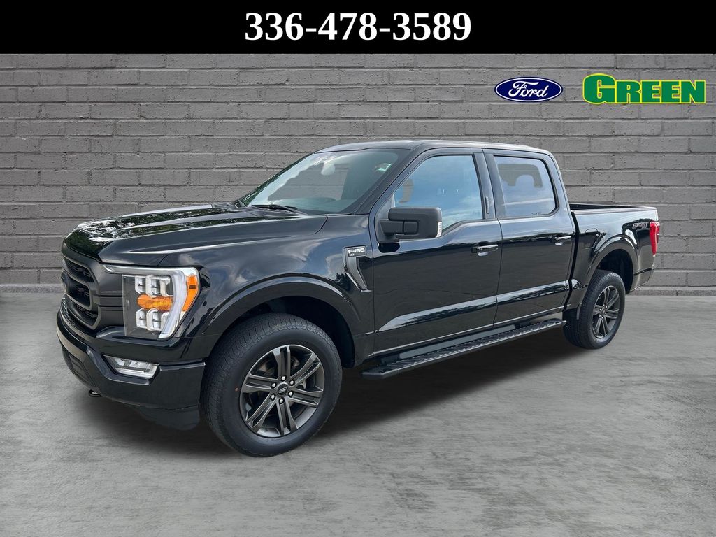 Agate Black Metallic 2022 Ford F-150 Pickup Truck Four-Wheel Drive Automatic