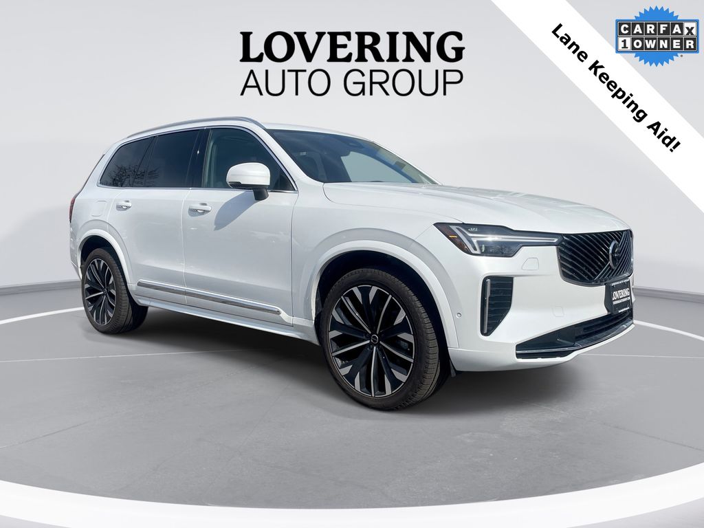 Crystal White Metallic 2025 Volvo XC90 B6 Plus Bright Theme 7-Passenger AWD SUV / Crossover All-Wheel Drive Automatic