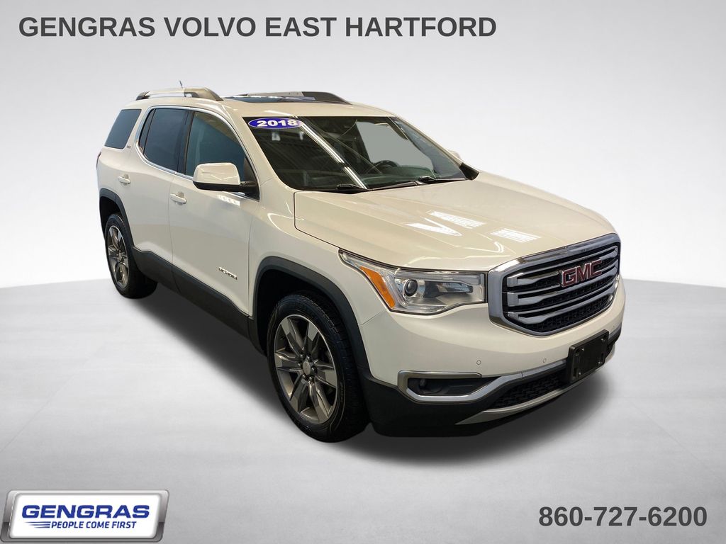 White Frost Tricoat 2018 GMC Acadia SUV / Crossover Four-Wheel Drive 6-Speed Automatic