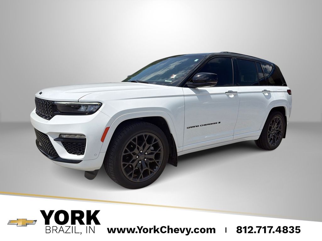 Bright White Clearcoat 2025 Jeep Grand Cherokee SUV / Crossover Four-Wheel Drive 8-Speed Automatic