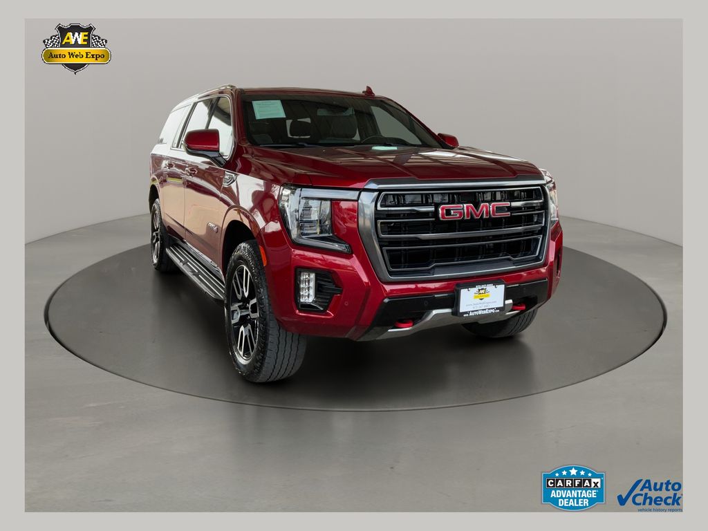 Volcanic Red Tintcoat 2023 GMC Yukon XL AT4 4WD SUV / Crossover Four-Wheel Drive