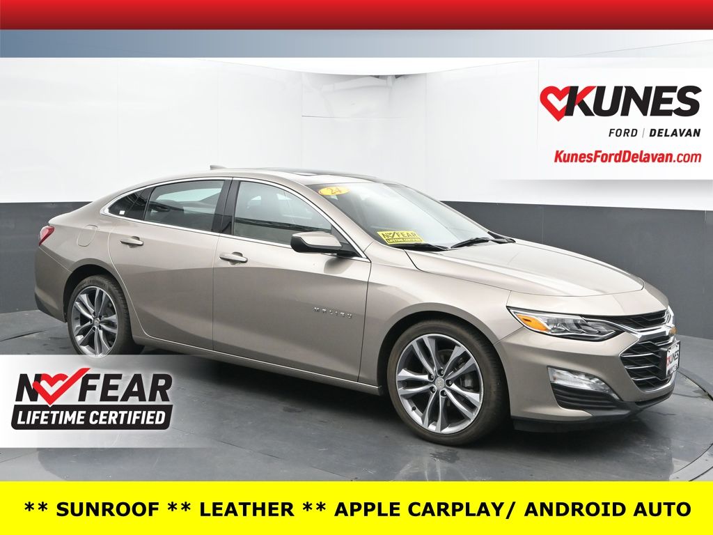 Mineral Gray Metallic 2024 Chevrolet Malibu LT with 2LT FWD Sedan Front-Wheel Drive Continuously Variable Transmission