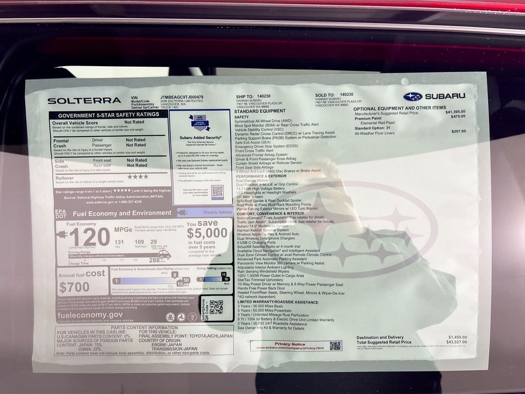 2026 Subaru Solterra Limited