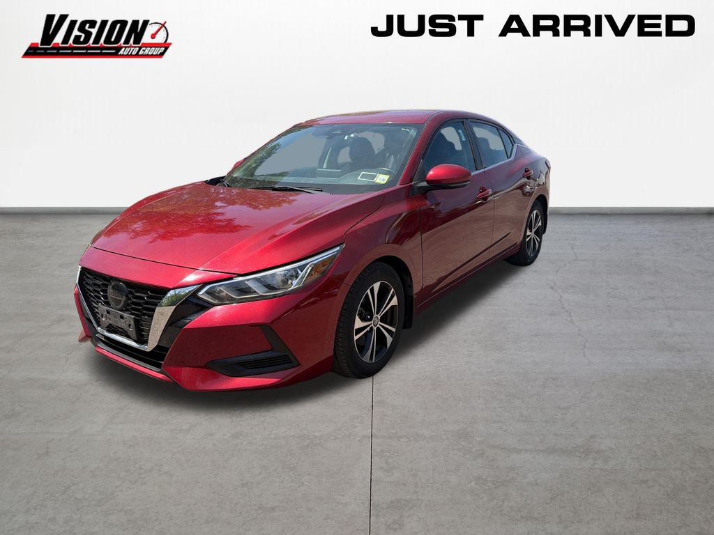 Red (Scarlet Ember Tintcoat) 2020 Nissan Sentra SV FWD Sedan Front-Wheel Drive Continuously Variable Transmission