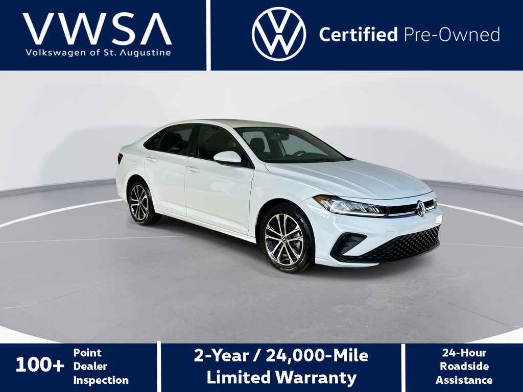 Pure White 2026 Volkswagen Jetta Sedan Front-Wheel Drive 8-Speed Automatic