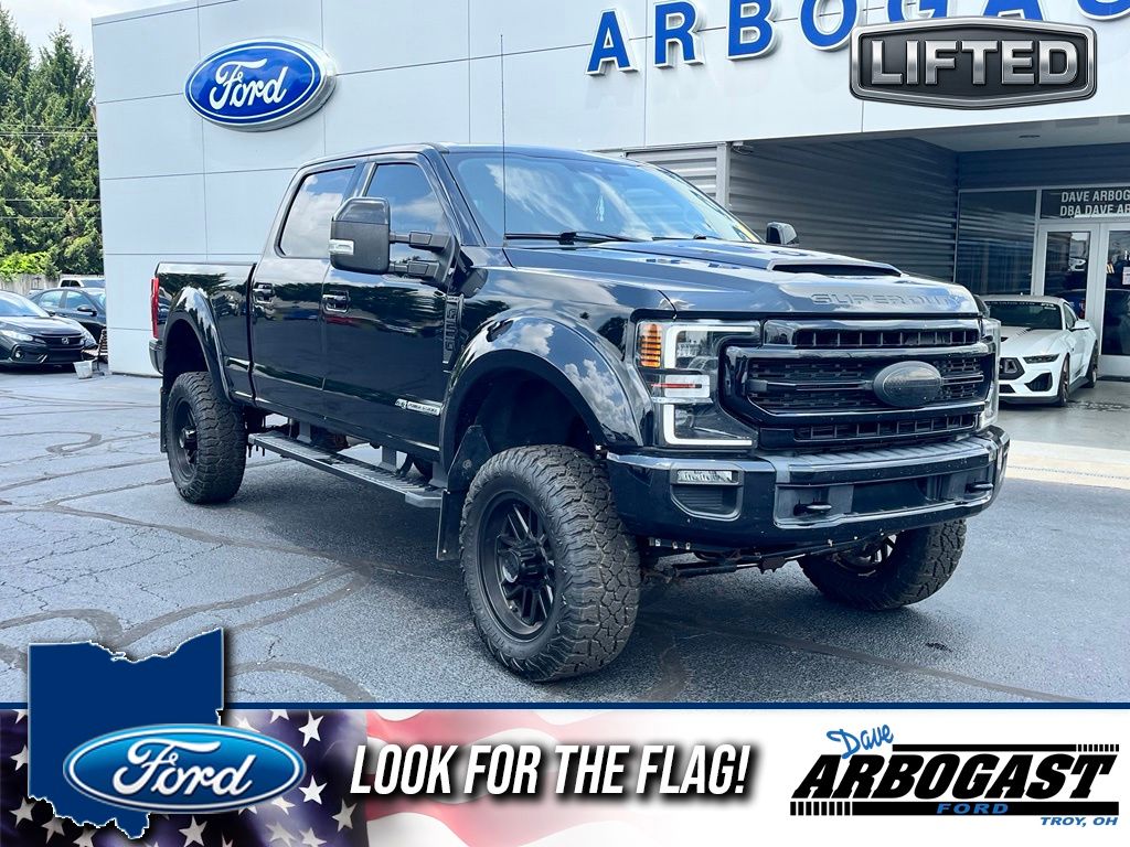 Agate Black Metallic 2021 Ford F-250 Super Duty Pickup Truck Four-Wheel Drive Automatic