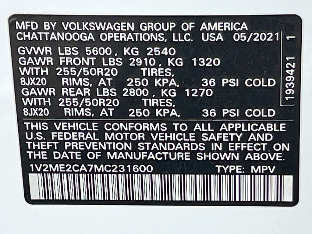 2021 Volkswagen Atlas Cross Sport 3.6L V6 SE w/Technology R-Line White at Big Star Buick GMC
