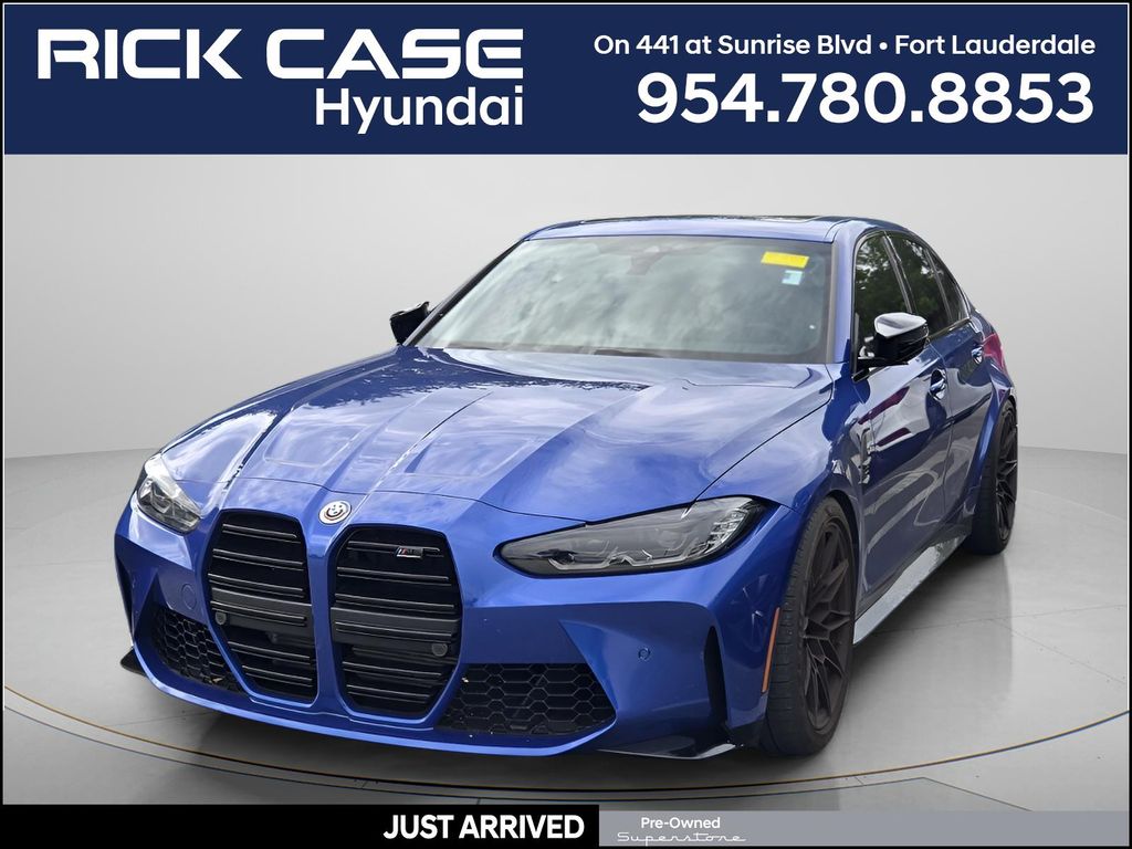Portimao Blue Metallic 2023 BMW M3 Competition xDrive AWD Sedan All-Wheel Drive 8-Speed Automatic