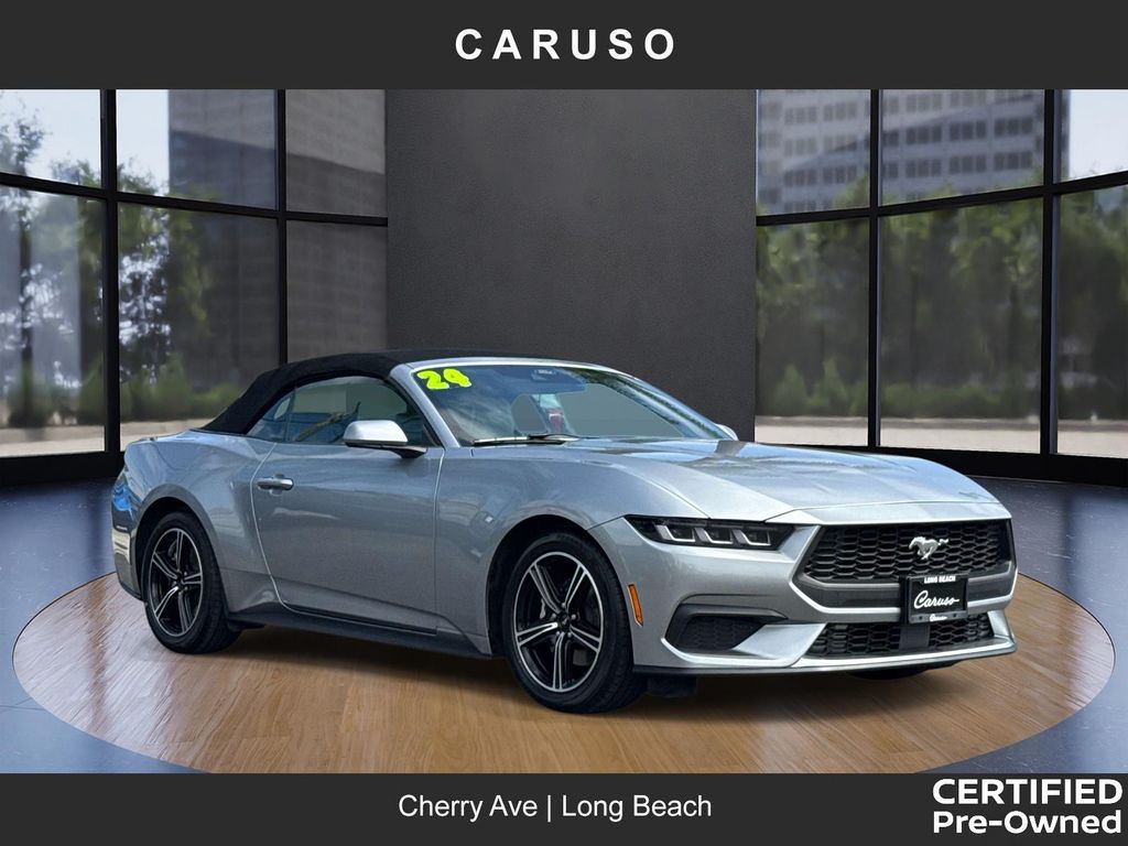 Silver Metallic 2024 Ford Mustang EcoBoost Premium Convertible RWD Convertible Rear-Wheel Drive Automatic