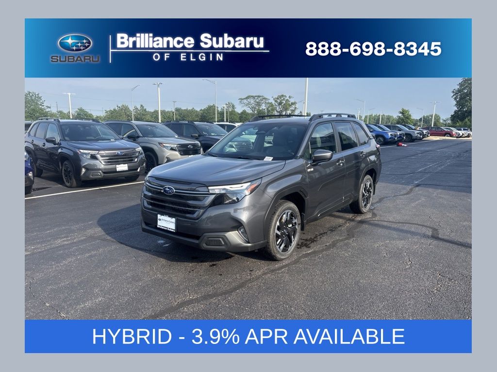 Gray Metallic 2026 Subaru Forester Hybrid SUV / Crossover All-Wheel Drive Continuously Variable Transmission