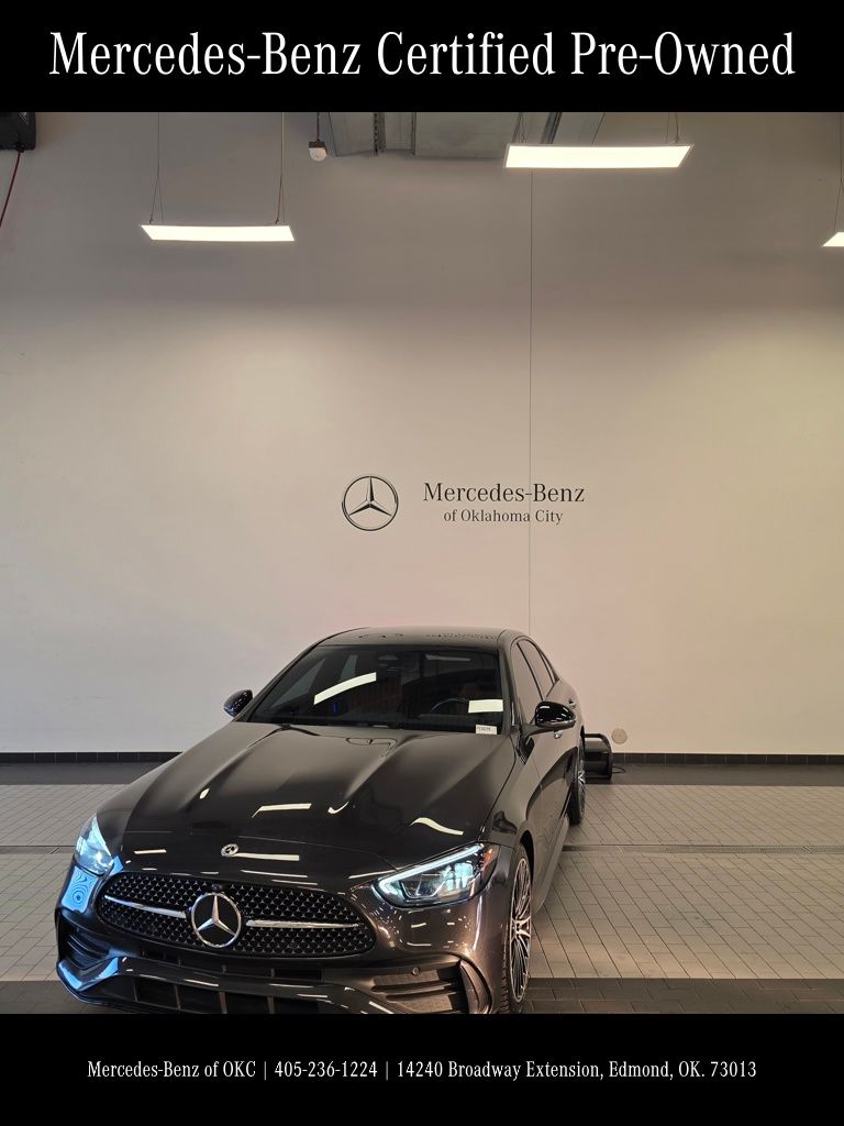 Graphite Gray Metallic 2023 Mercedes-Benz C-Class C 300 RWD Sedan Rear-Wheel Drive 9-Speed Automatic