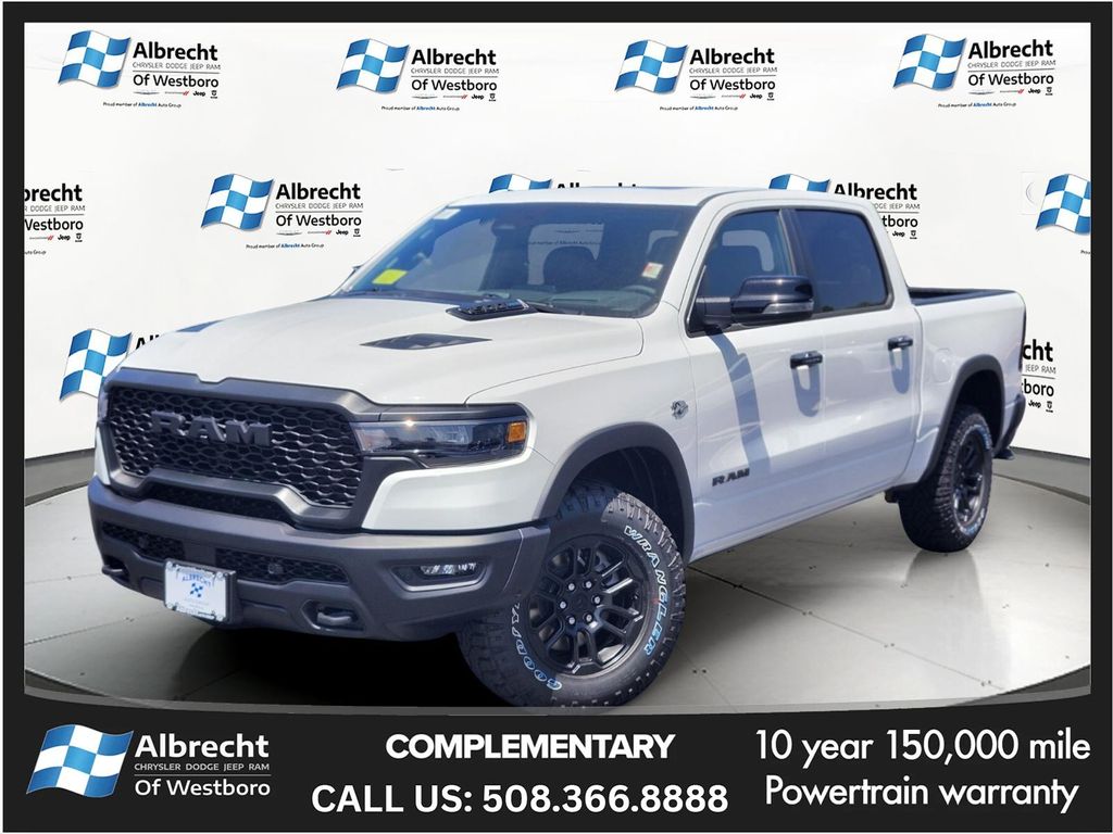 Bright White Clearcoat 2026 RAM 1500 Pickup Truck Four-Wheel Drive 8-Speed Automatic