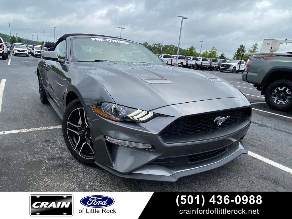 Carbonized Gray Metallic 2023 Ford Mustang EcoBoost Premium Convertible RWD Convertible Rear-Wheel Drive Automatic