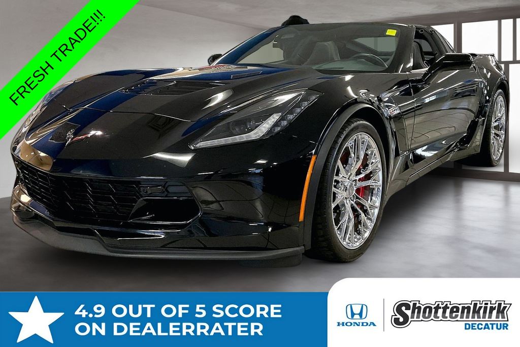 Black 2016 Chevrolet Corvette Coupe Rear-Wheel Drive 8-Speed Automatic