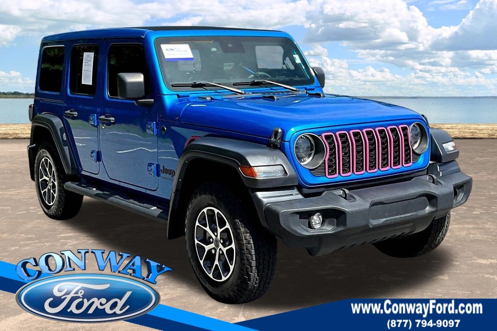 Hydro Blue Pearl Coat 2025 Jeep Wrangler SUV / Crossover Four-Wheel Drive 8-Speed Automatic