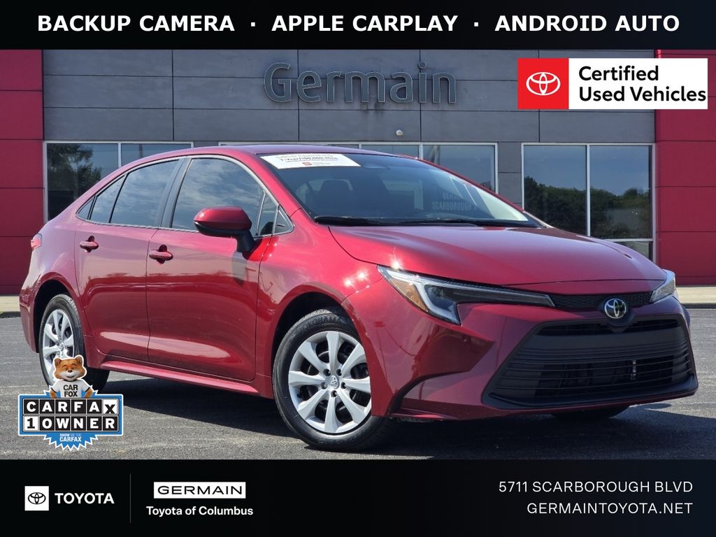 Pearl 2026 Toyota Corolla Hybrid Sedan Front-Wheel Drive Continuously Variable Transmission