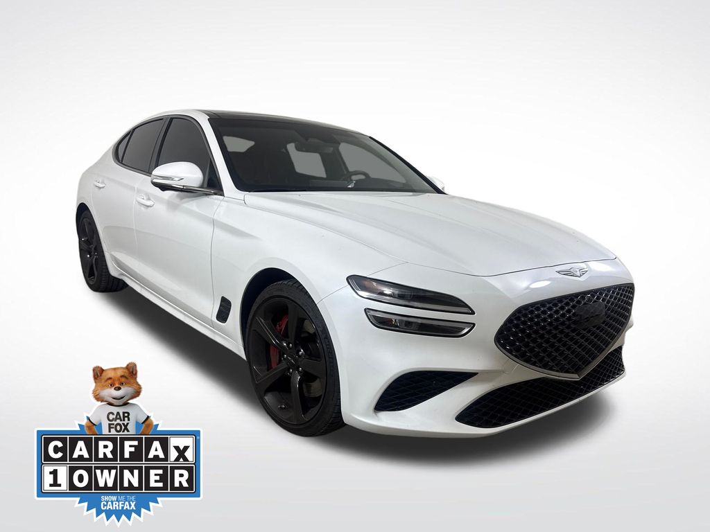Uyuni White 2026 Genesis G70 Sedan Rear-Wheel Drive 8-Speed Automatic