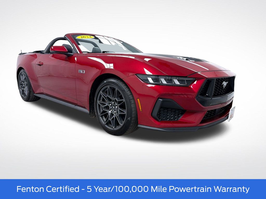 Red Metallic 2024 Ford Mustang GT Premium Convertible RWD Convertible Rear-Wheel Drive Automatic