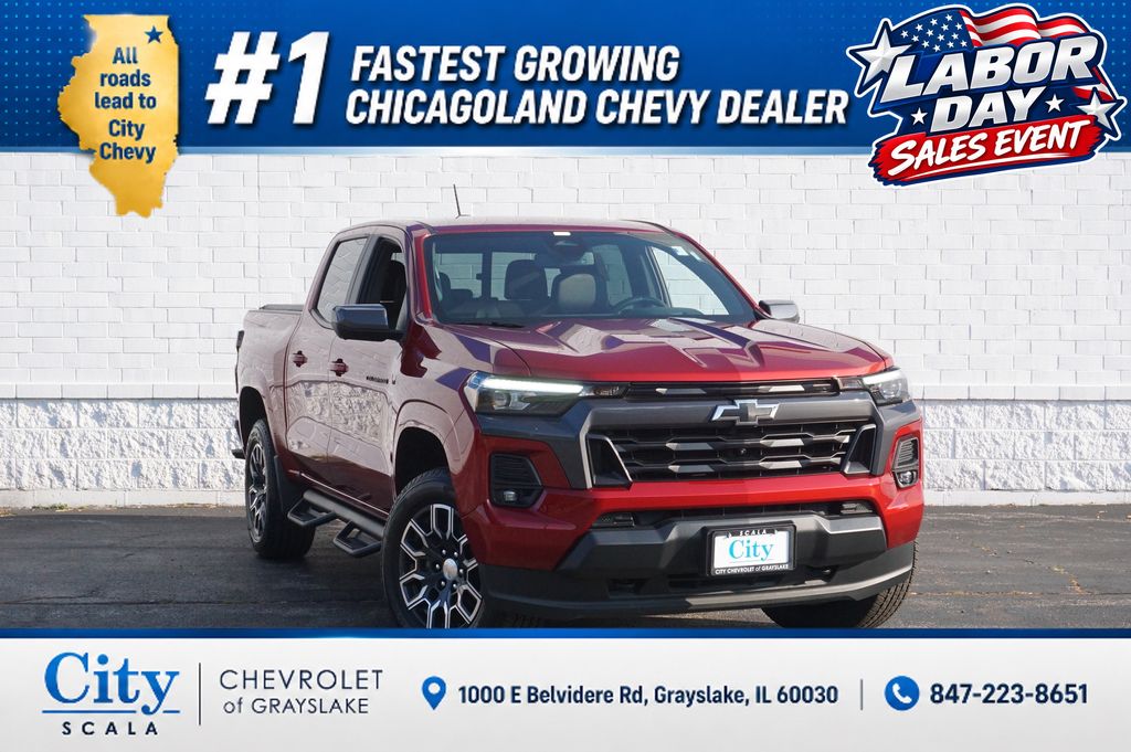 Radiant Red Tintcoat 2023 Chevrolet Colorado Pickup Truck Four-Wheel Drive 8-Speed Automatic