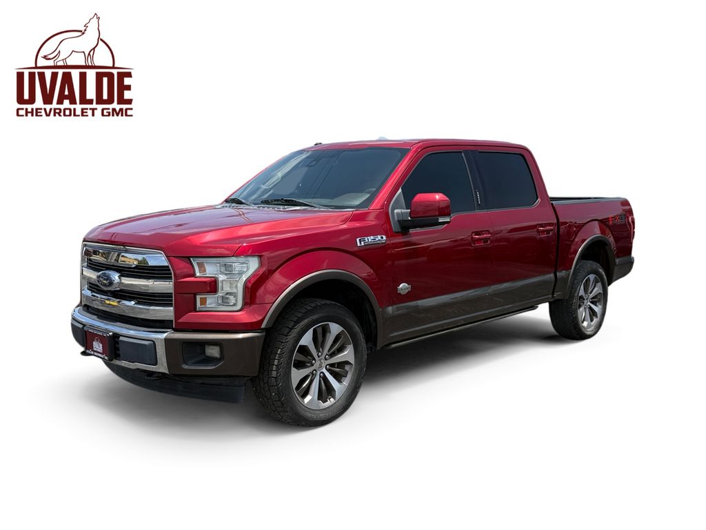 Red 2017 Ford F-150 Pickup Truck Four-Wheel Drive 6-Speed Automatic