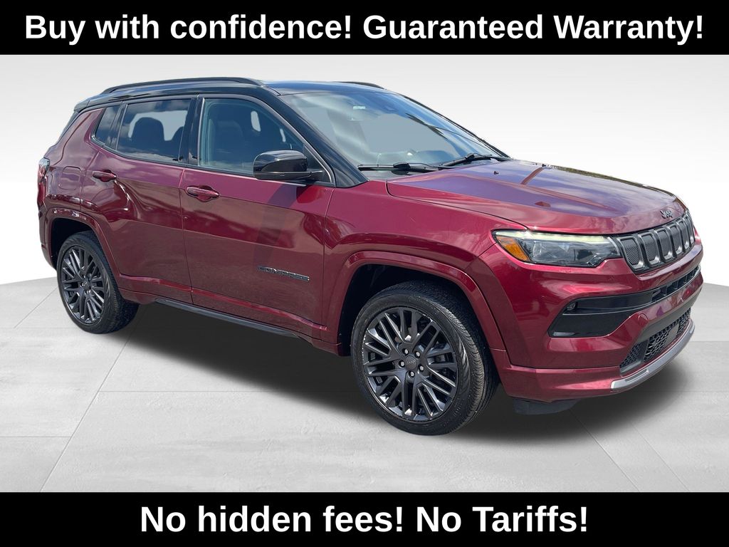 Velvet Red Pearlcoat 2022 Jeep Compass SUV / Crossover Four-Wheel Drive 9-Speed Automatic