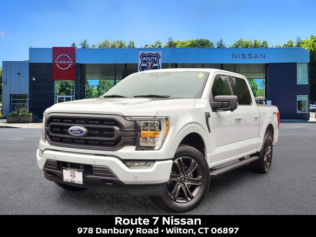 White Metallic 2022 Ford F-150 Pickup Truck Four-Wheel Drive Automatic