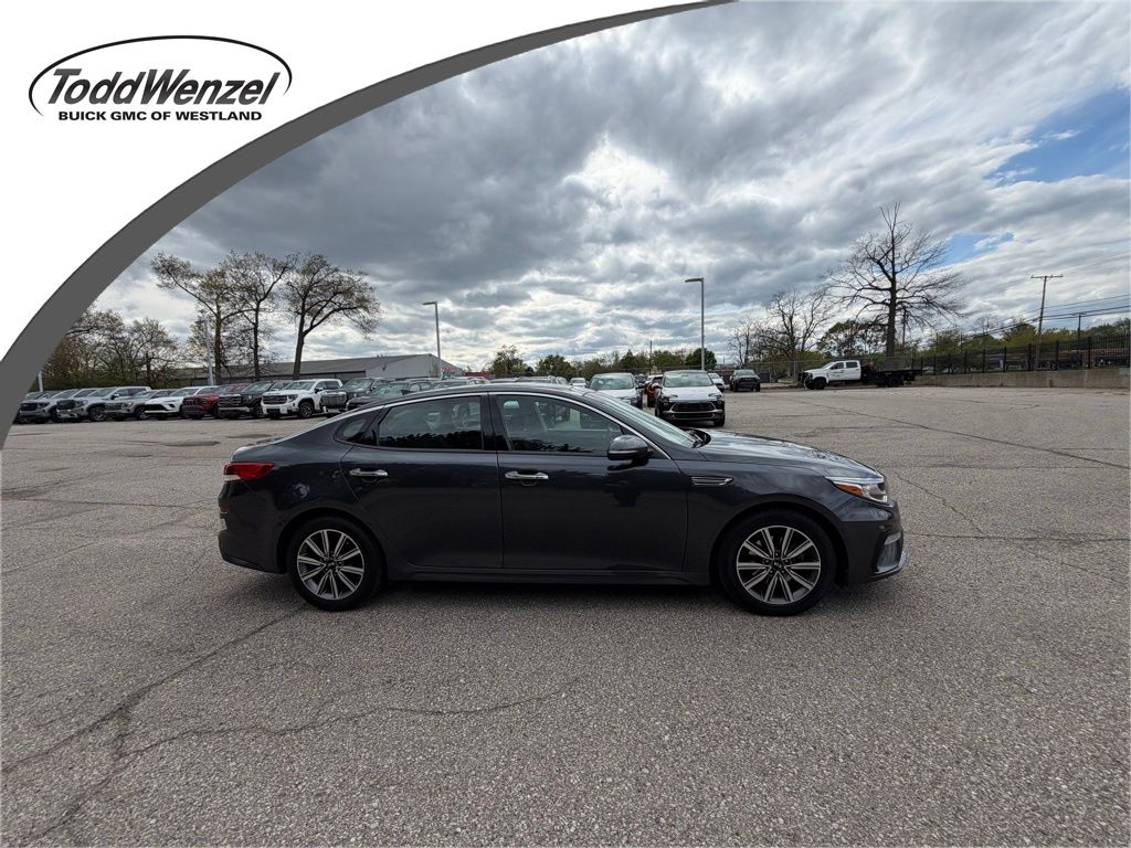 Gray (Platinum Graphite) 2019 Kia Optima LX FWD Sedan Front-Wheel Drive 6-Speed Automatic