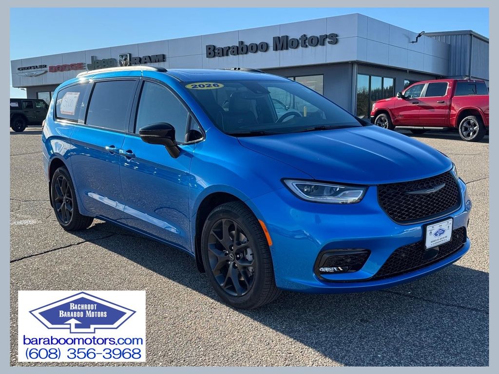 Hydro Blue Pearlcoat 2026 Chrysler Pacifica Limited AWD Minivan All-Wheel Drive 9-Speed Automatic
