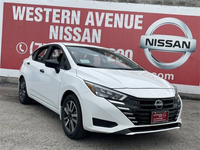 White (Fresh Powder) 2025 Nissan Versa S FWD Sedan Front-Wheel Drive Continuously Variable Transmission